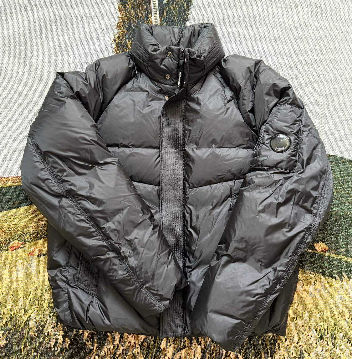 25FW CP컴퍼니 다운 쉴드 렌즈 후드 패딩 자켓 블랙 L SIZE 상품이미지1