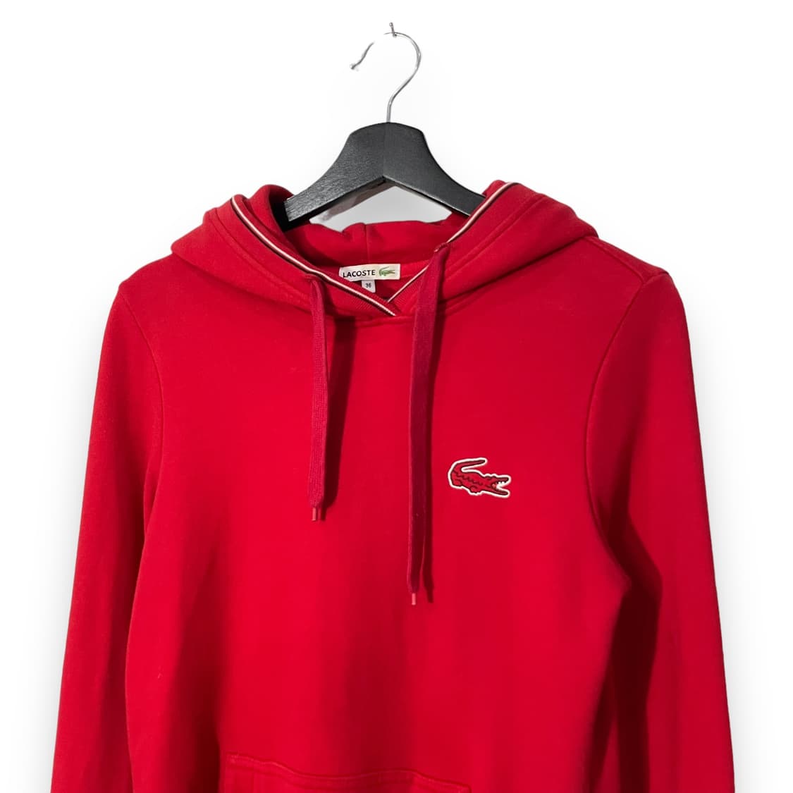 라코스테 레드 후드티 상품이미지3