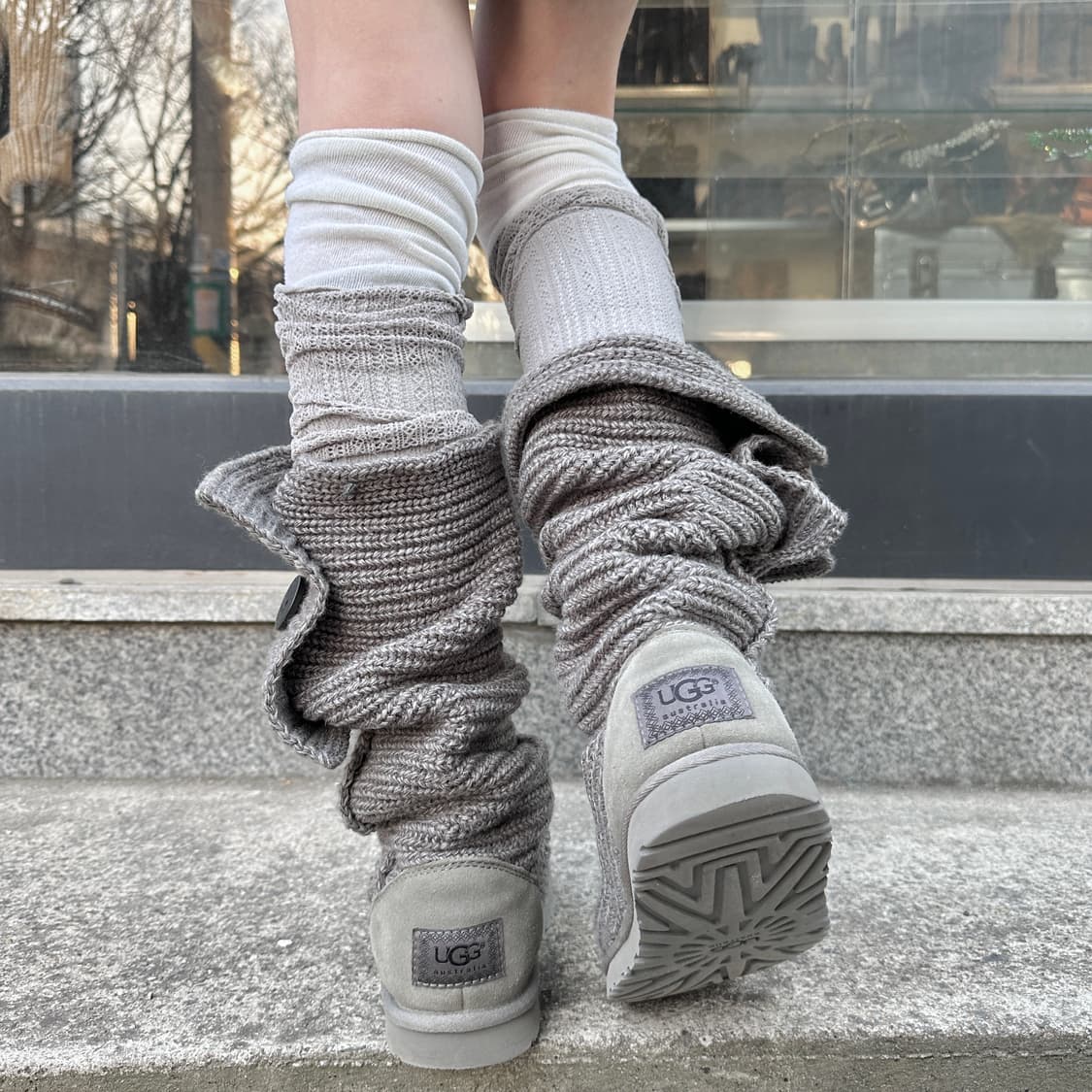 00s 그레이 니트 어그 카디 부츠 상품이미지8