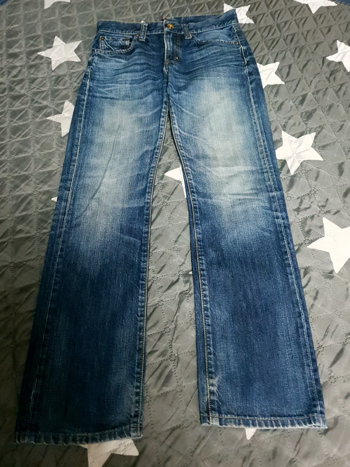 유니클로 UJ 레귤러 스트레이트 S002 빈티지워싱 데님 팬츠 (30) 상품이미지1