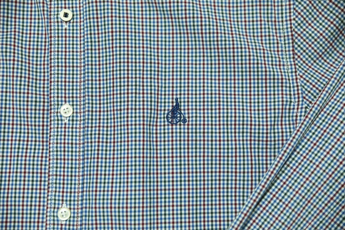 빈폴 슬림핏 체크 셔츠 100 남성용 자수 포인트 캐주얼 셔츠 상품이미지4