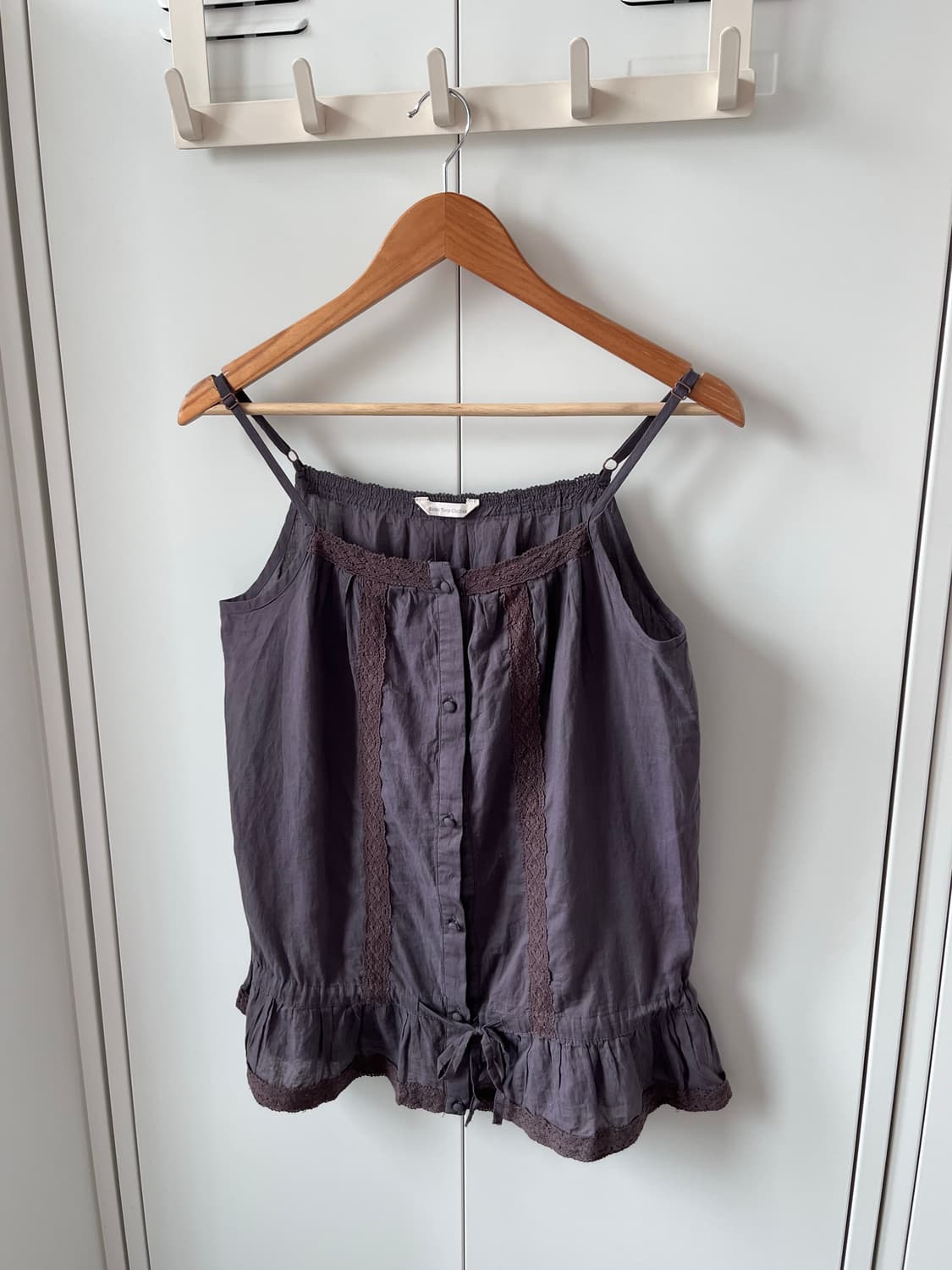 Basic tone clothes 퍼플 레이스 셔링 슬리브리스 상품이미지9