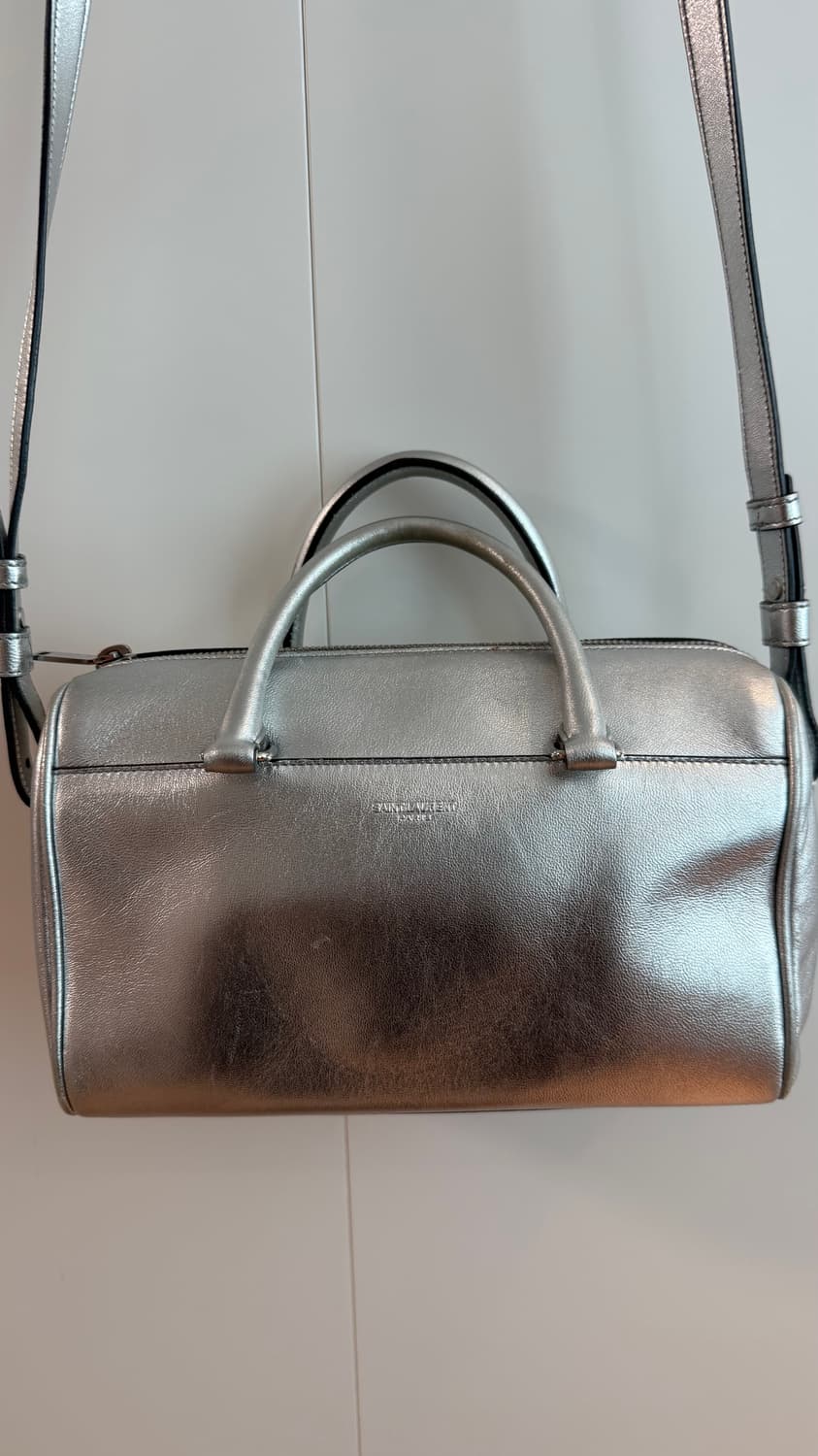 Saint Laurent 생로랑 더플백 실버 미니 23cm   상품이미지4