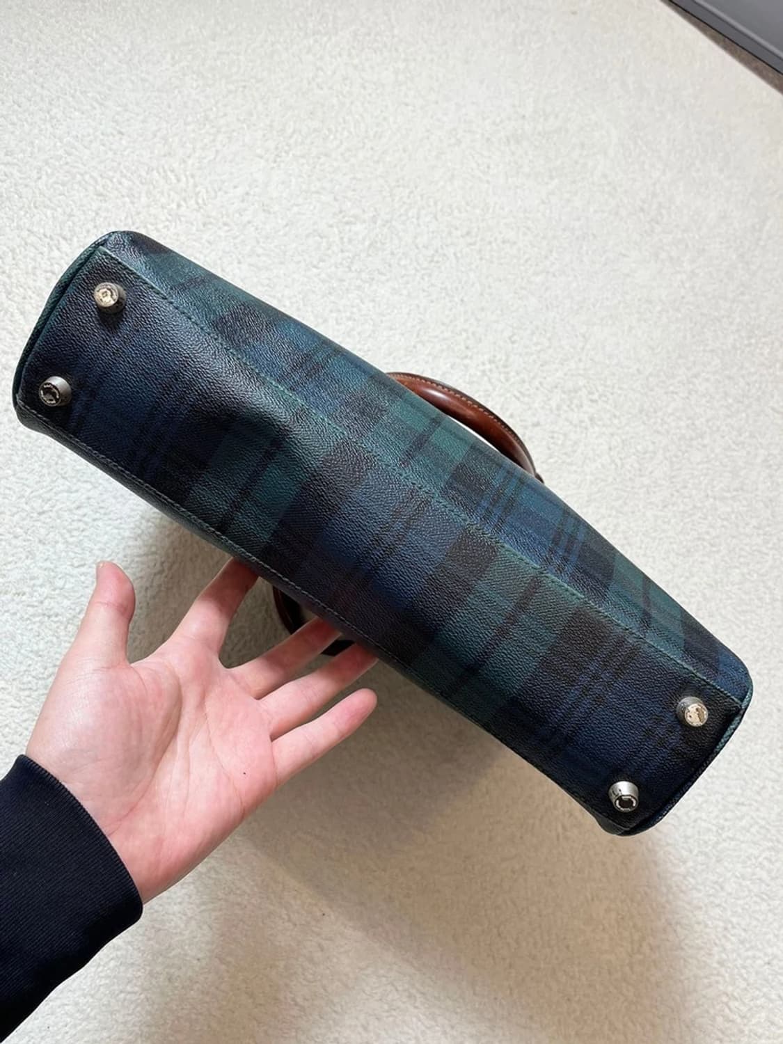 폴로 랄프로렌 00's 타탄체크 토트백 A1739 상품이미지5