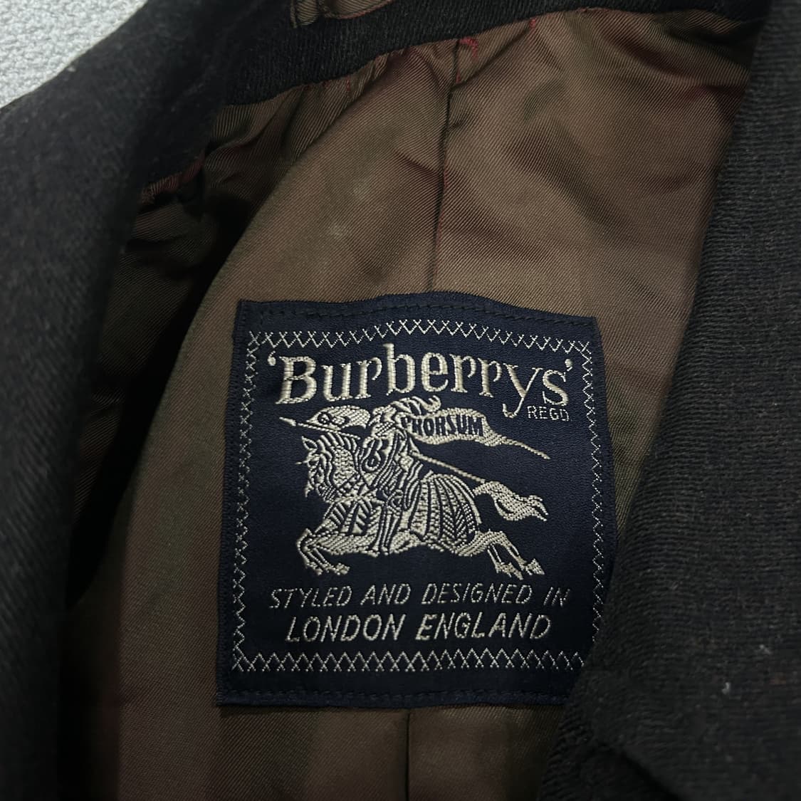 버버리 블랙 구형 울 코트 m 상품이미지2