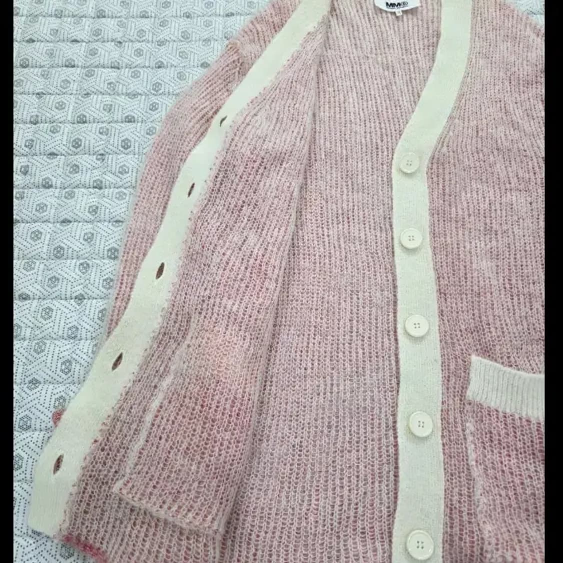 MM6 메종마르지엘라 핑크 가디건 55 상품이미지4