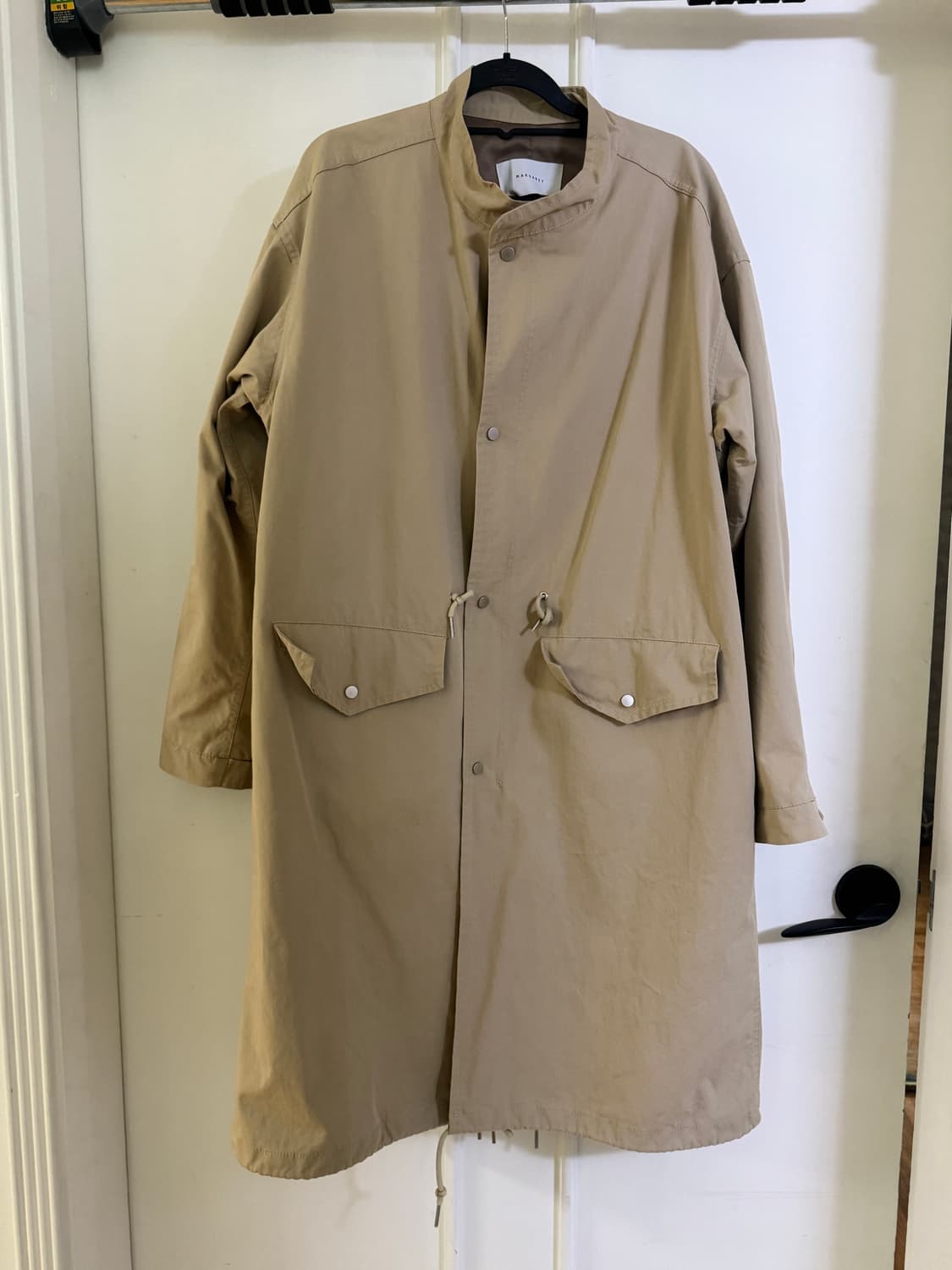 베이지 롱 야상 점퍼 os 상품이미지1