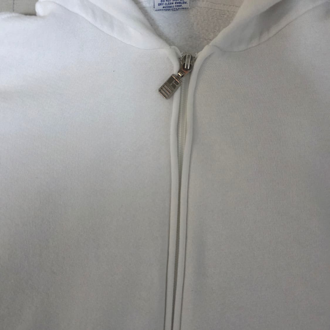 [L] 90s 러셀 애슬레틱 후드집업 화이트 굿컨디션 LIKE XL 상품이미지3