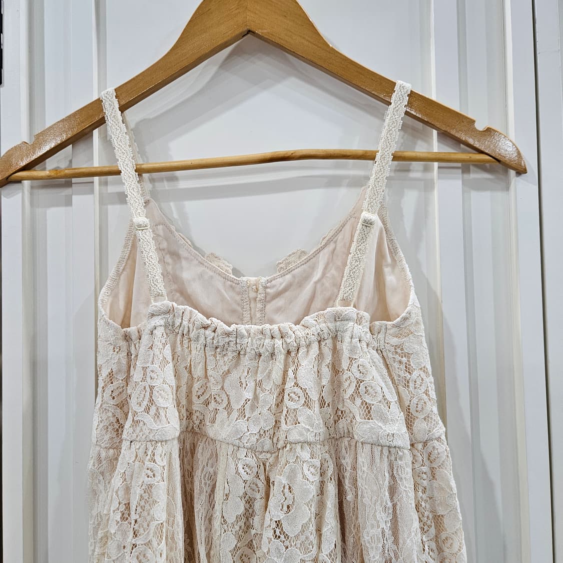 axes femme(엑시즈팜)아이보리 레이스 원피스 상품이미지8