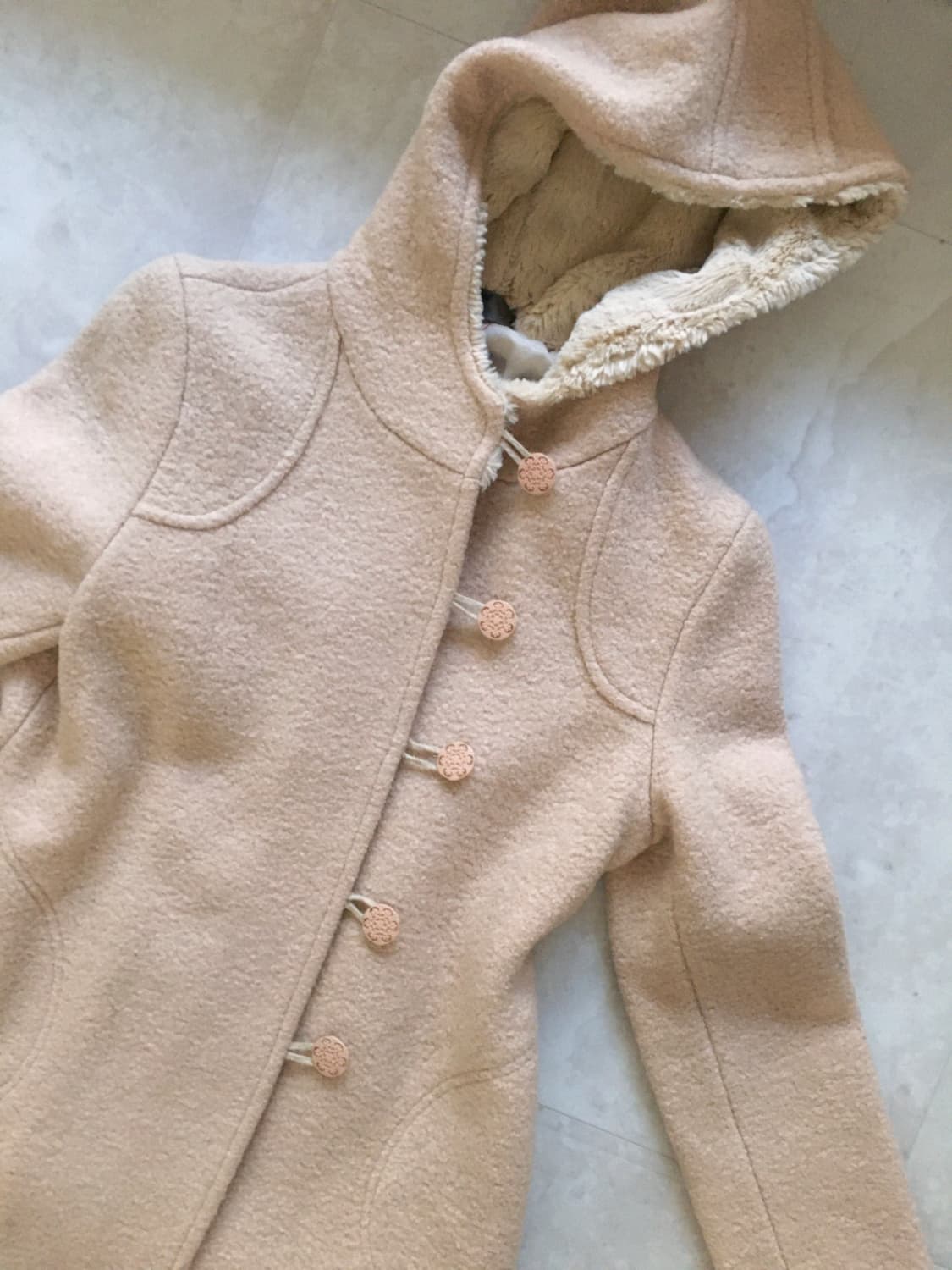 울 100% 일본 빈티지 모리 코트 상품이미지2