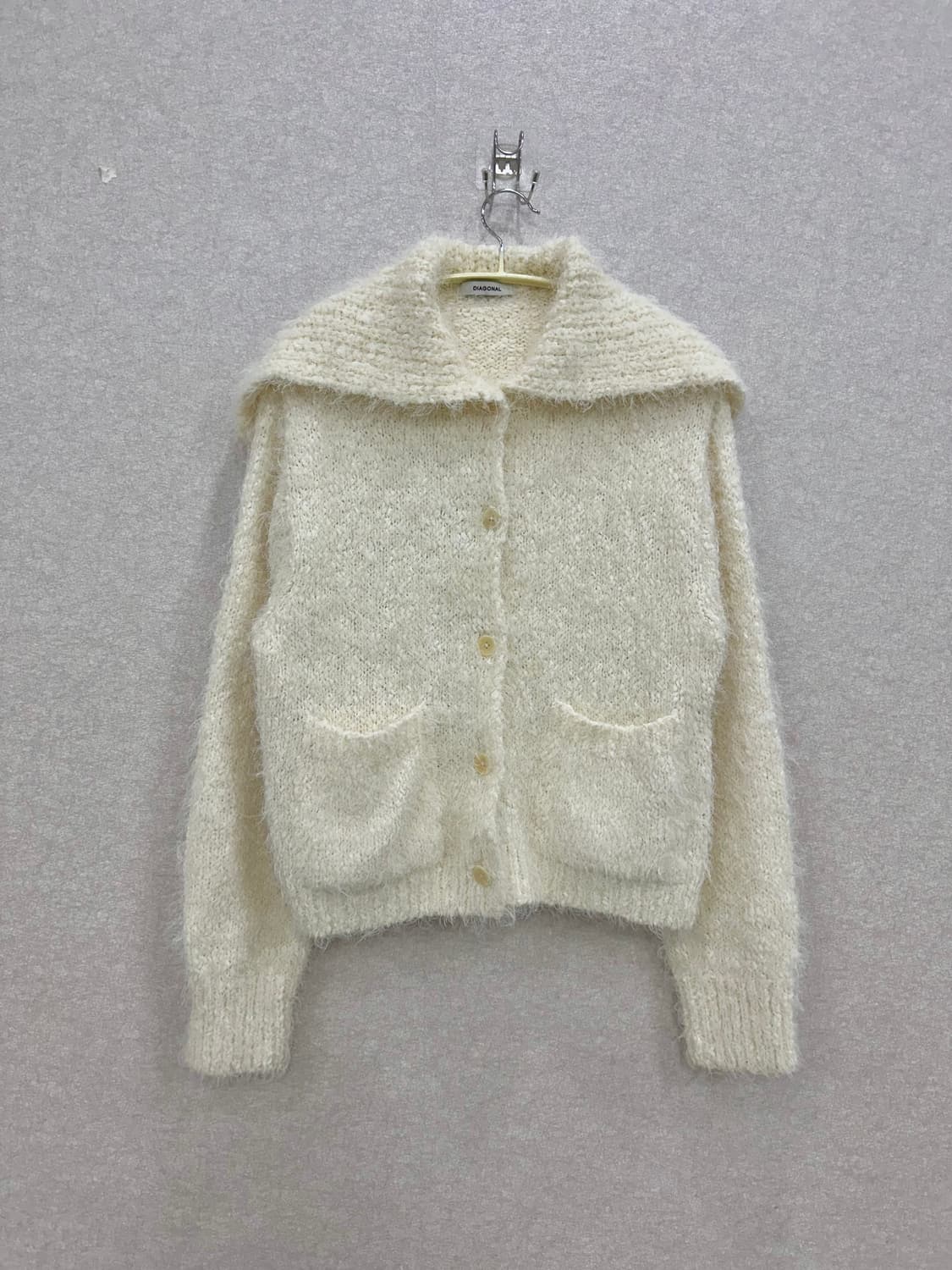 다이애그널 빅카라 가디건 상품이미지2