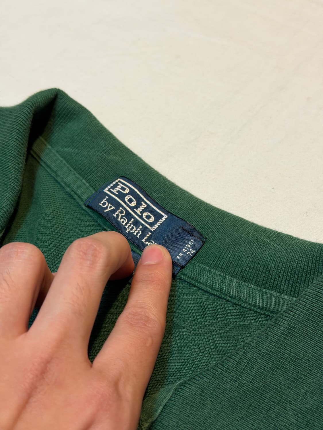 폴로 랄프로렌 빅포니 치프키프 롱슬리브 카라티 말차 그린 상품이미지4