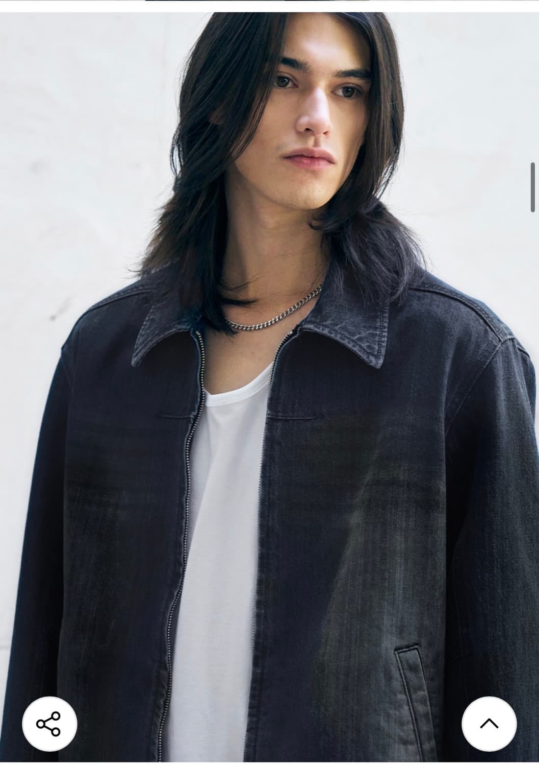 (새상품)(L) 드로우핏 콘트라스트 워시드 데님 자켓 청자켓 판매 상품이미지5