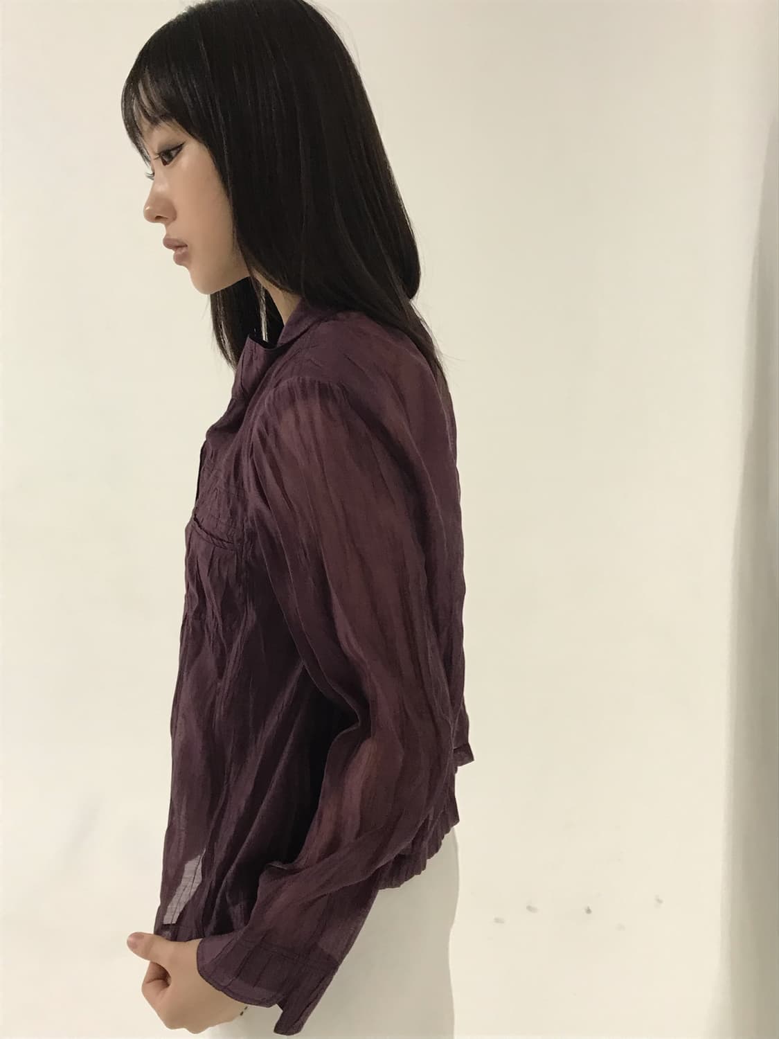 퍼플 링클 셔츠 상품이미지2