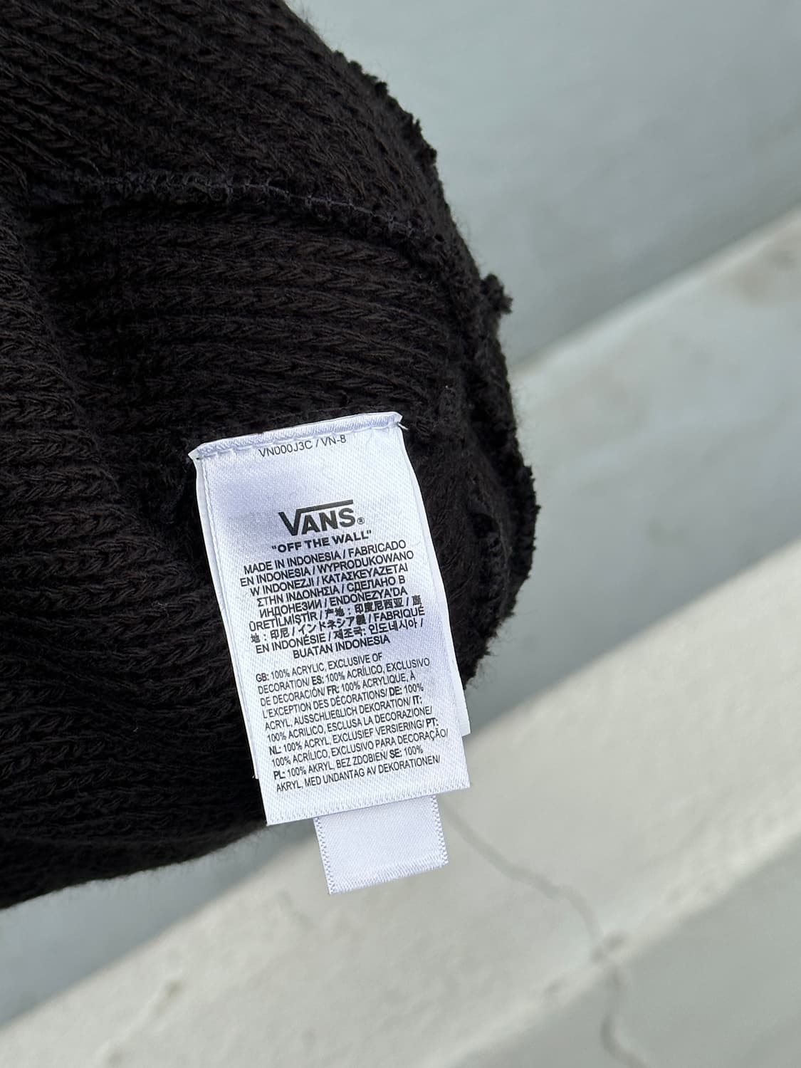 [M-L] 반스 로고 블랙 비니 모자 상품이미지5