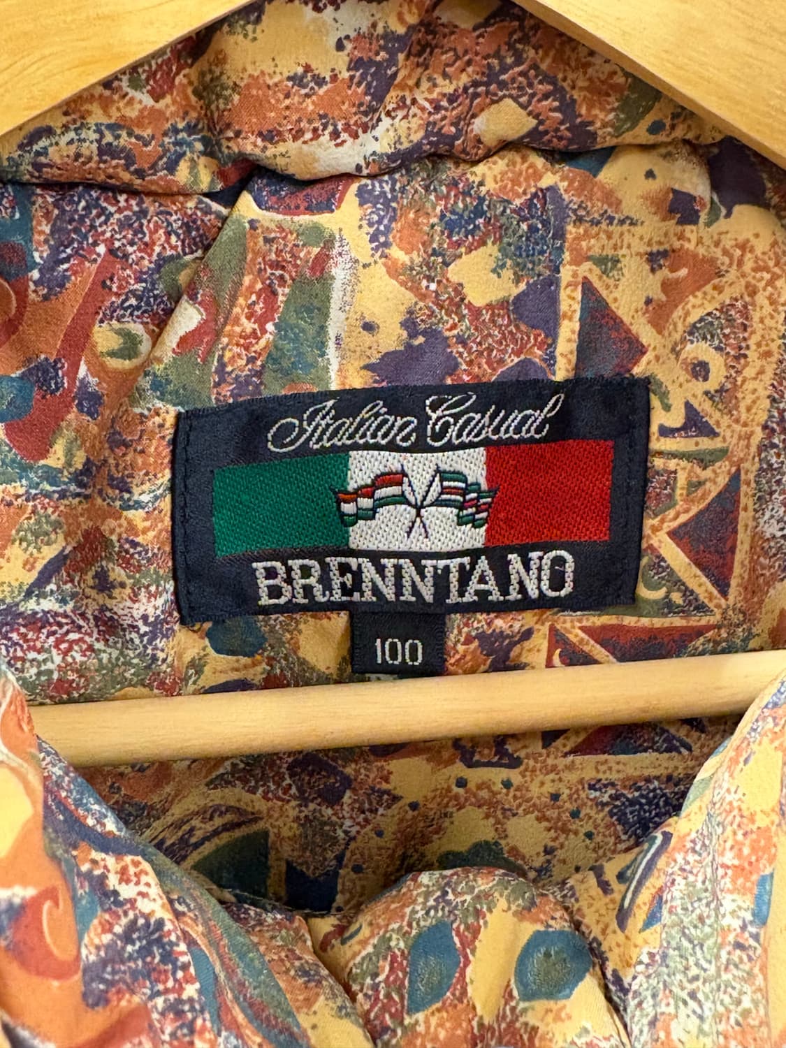 BRENNTANO 패딩 이탈리아 빈티지 남녀공용 패딩 주황색 상품이미지5