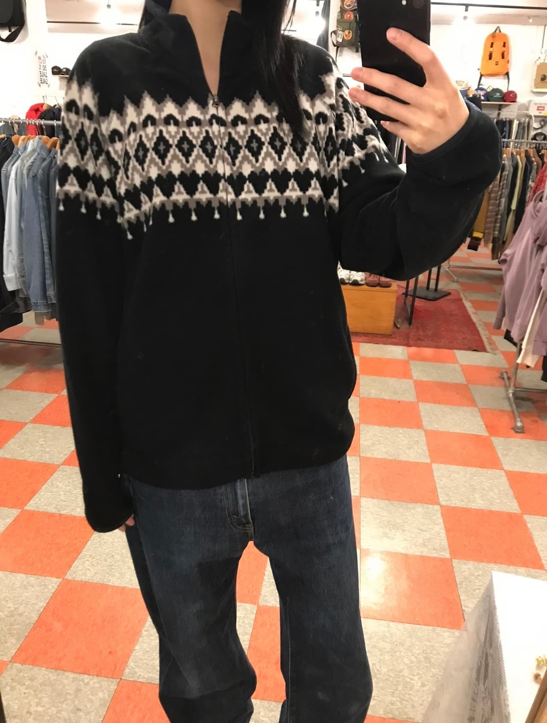 유니클로 패턴후리스 상품이미지1