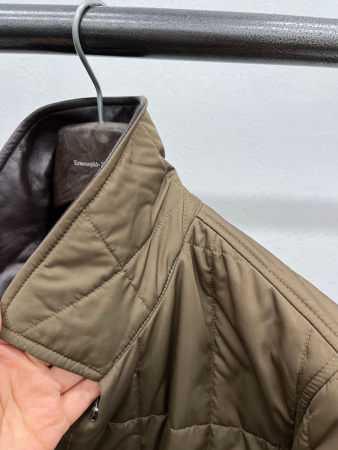 95) 페레가모 브라운 퀼팅자켓  상품이미지4