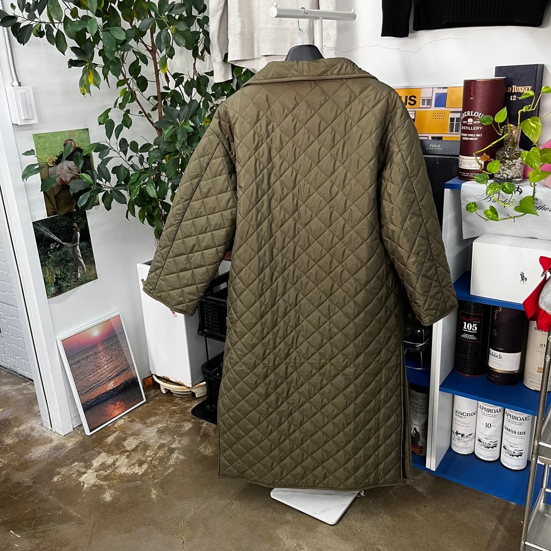 토템 시그니쳐 퀼팅 코트 미사용 S 상품이미지5