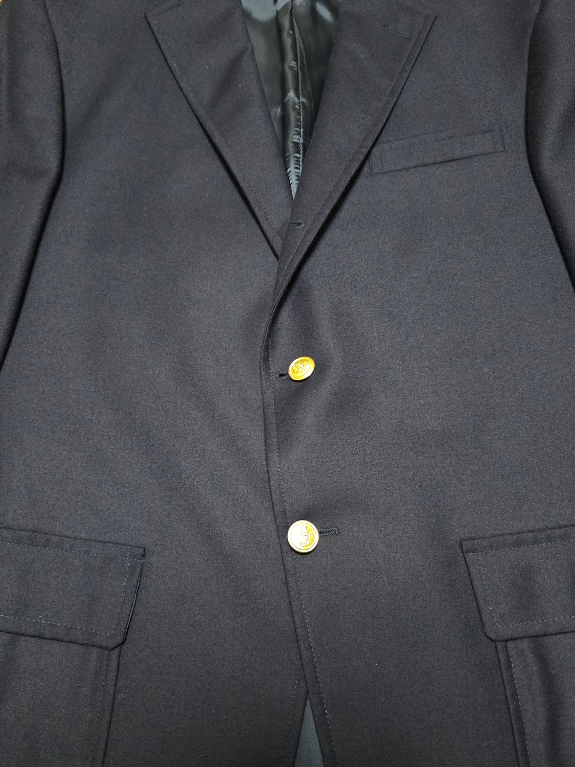 42R새제품 택포50만)USA제이프레스 도스킨 금장블레이저 상품이미지3