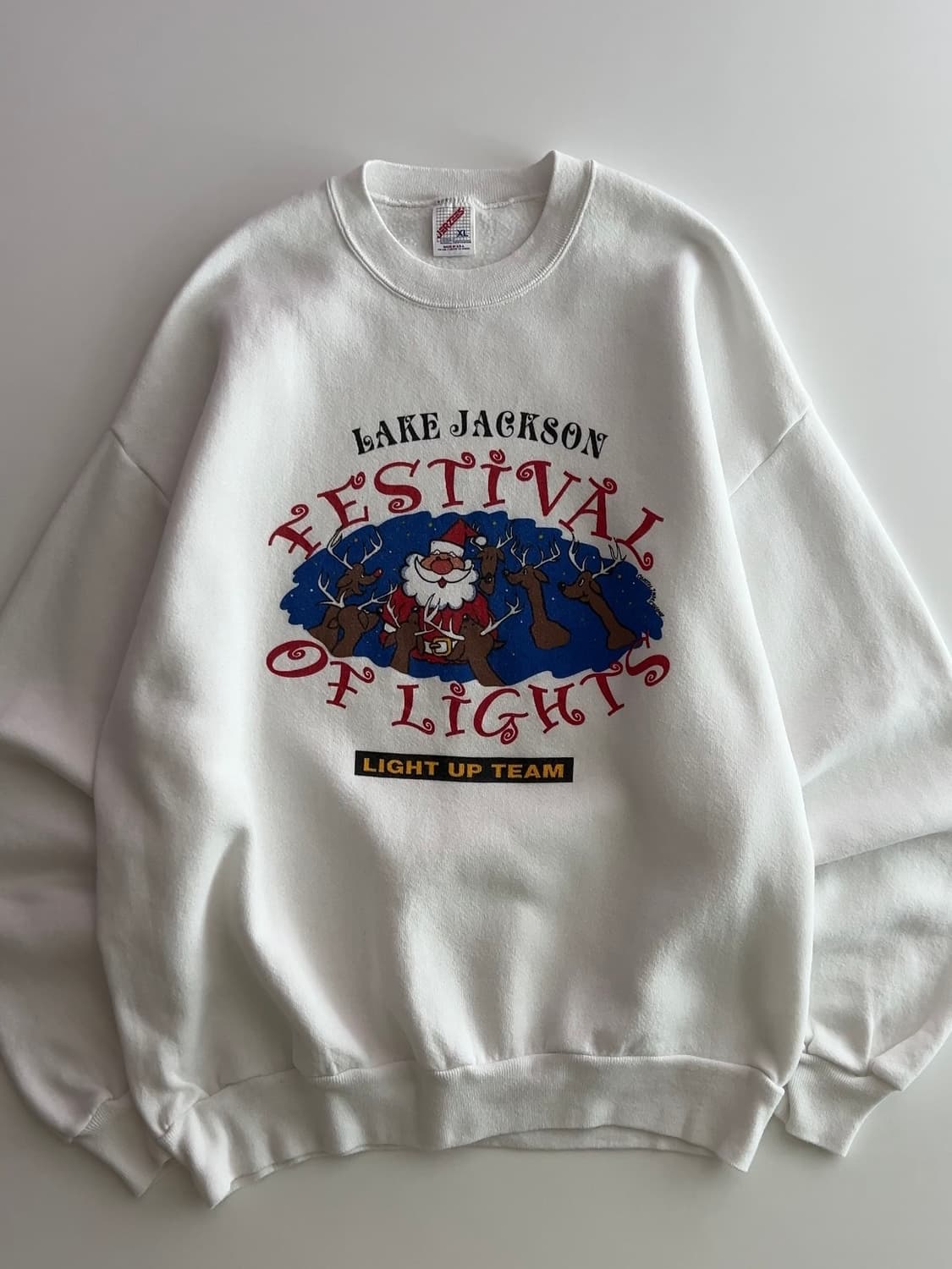 90s USA 져지스 화이트 맨투맨 XL 상품이미지3