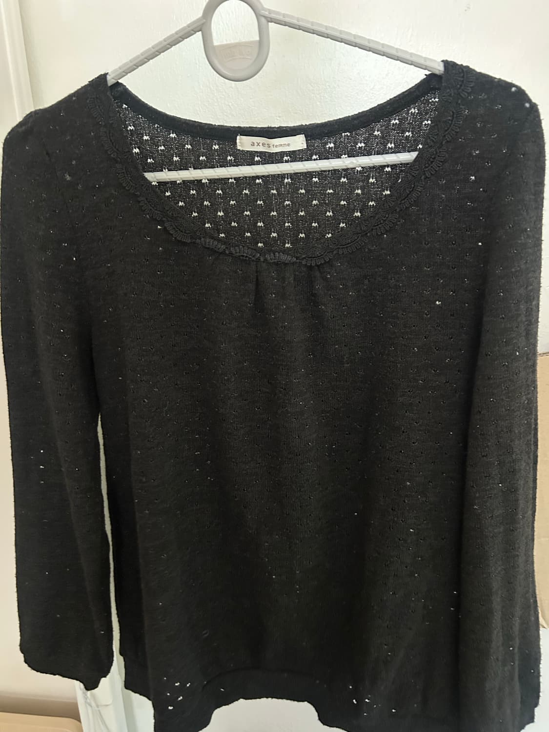 급처! 엑시즈팜 블랙니트 상품이미지1