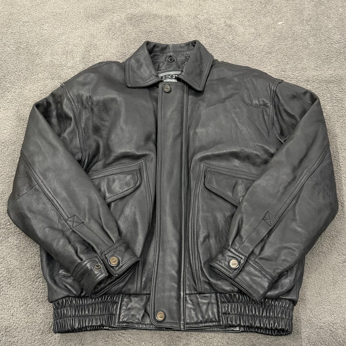 [정품/95] J. SCIPIO 빈티지 가죽 봄버 자켓 상품이미지2