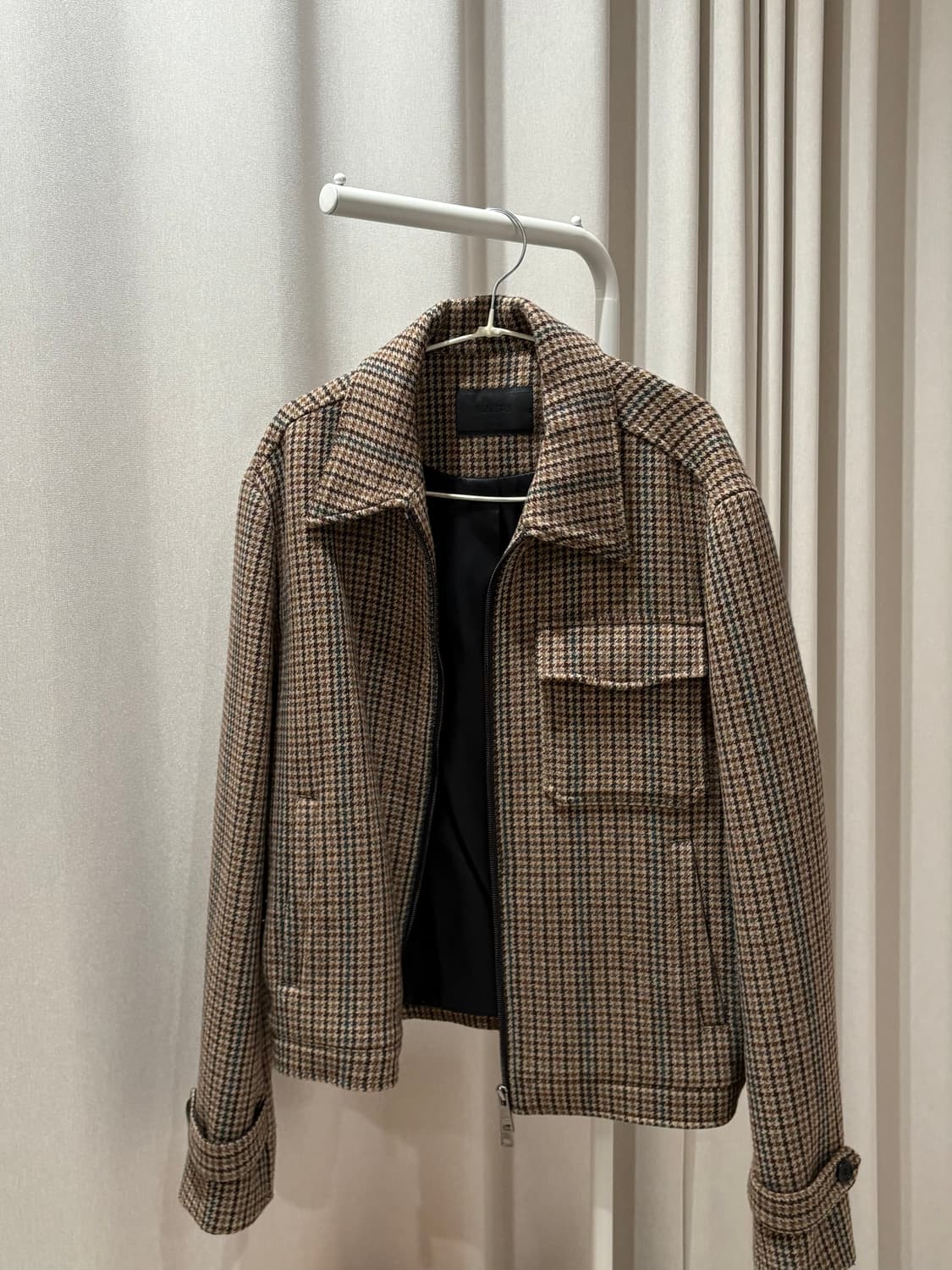 MNGU 밍구 체크 블루종 자켓 상품이미지2