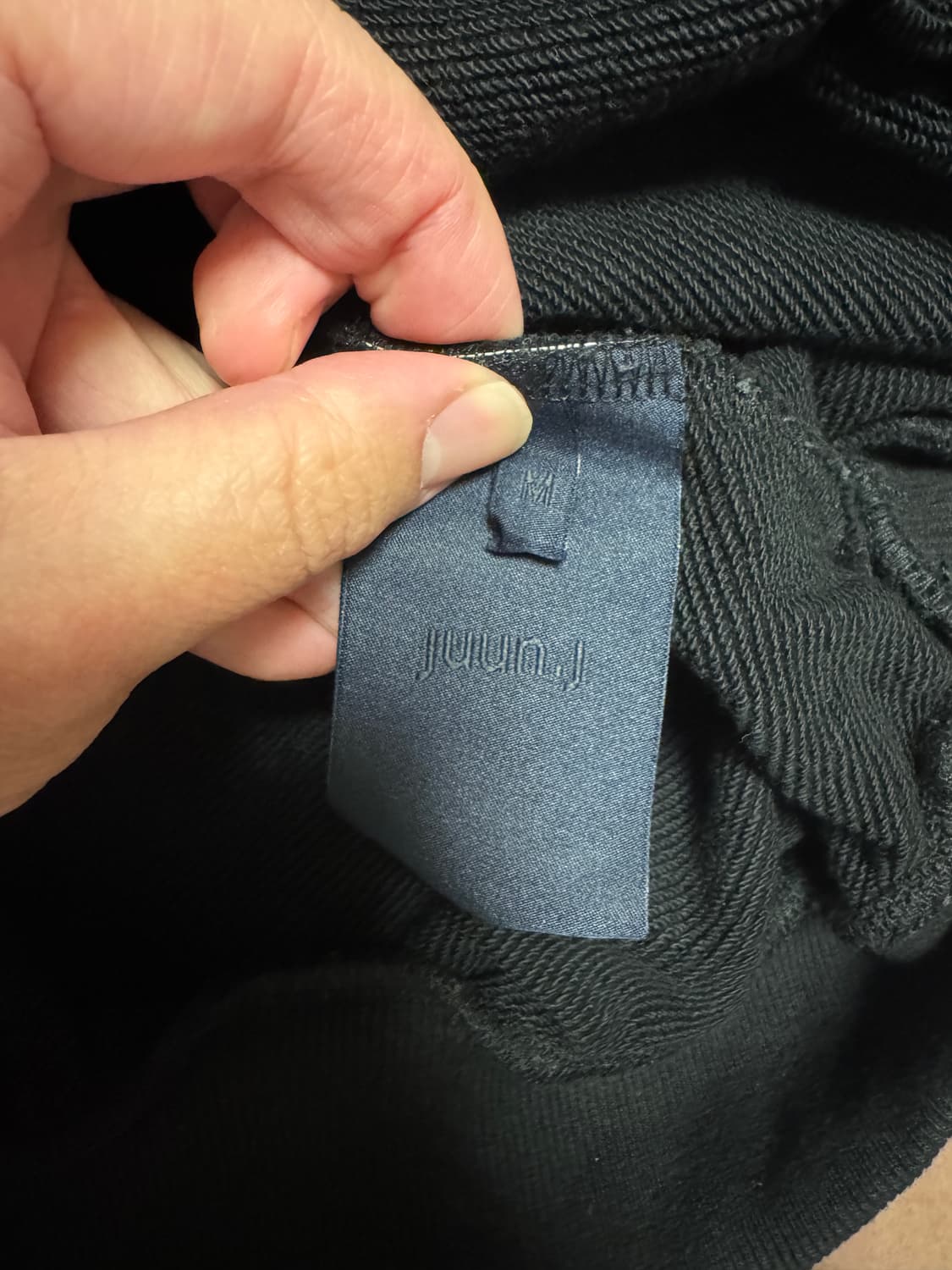 준지 후드티 블랙 M사이즈 상품이미지4