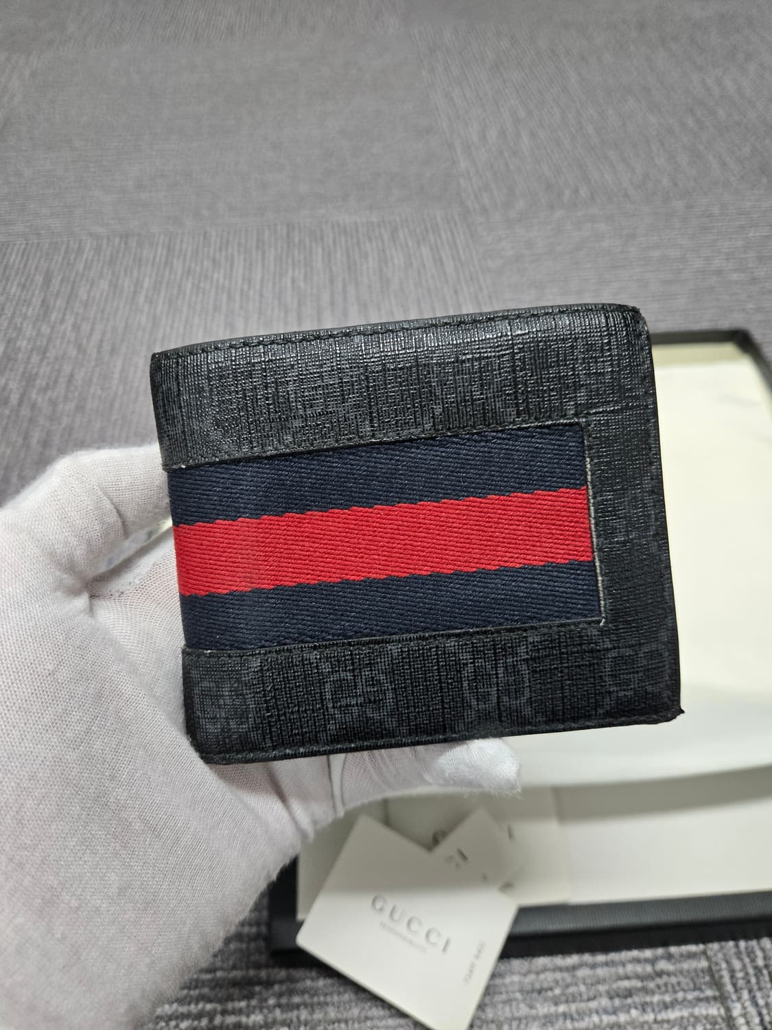 [특가][정품] 구찌 웹삼선 반지갑 상품이미지2