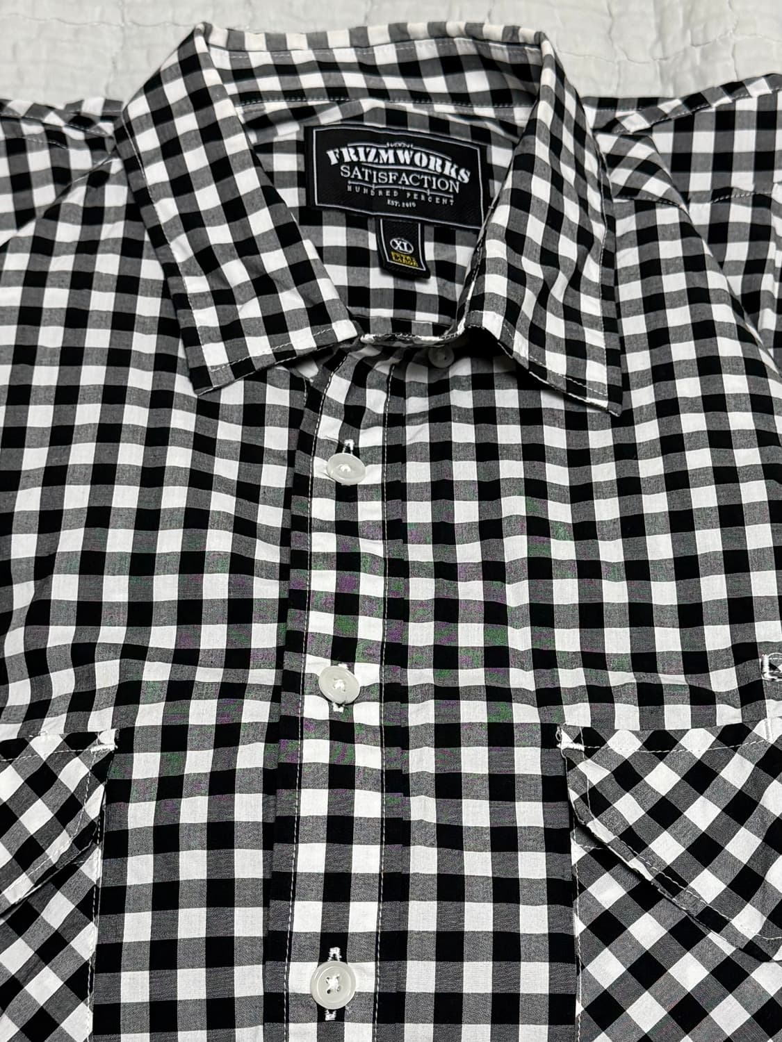 프리즘웍스 깅엄셔츠 XL 사이즈 상품이미지1