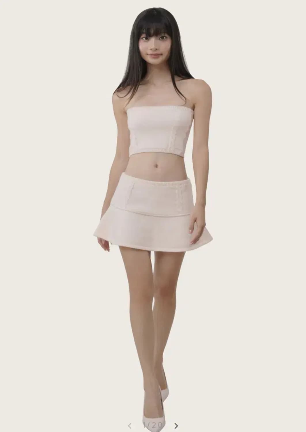 새상품) 클리시어 Chou chou cable skirt 상품이미지1