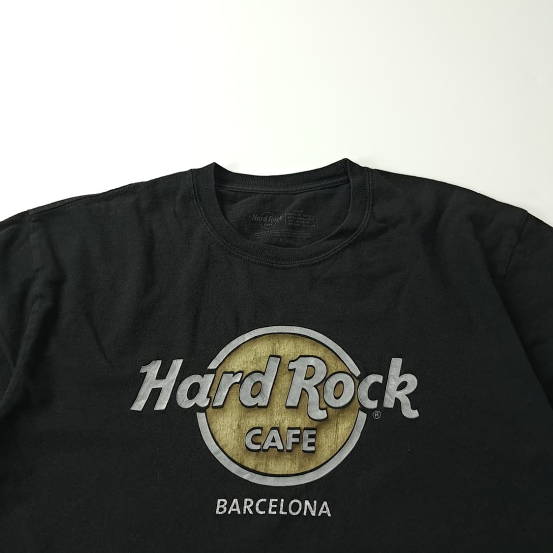 CK402 L 하드락카페 바르셀로나 블랙 반팔 티셔츠 상품이미지2