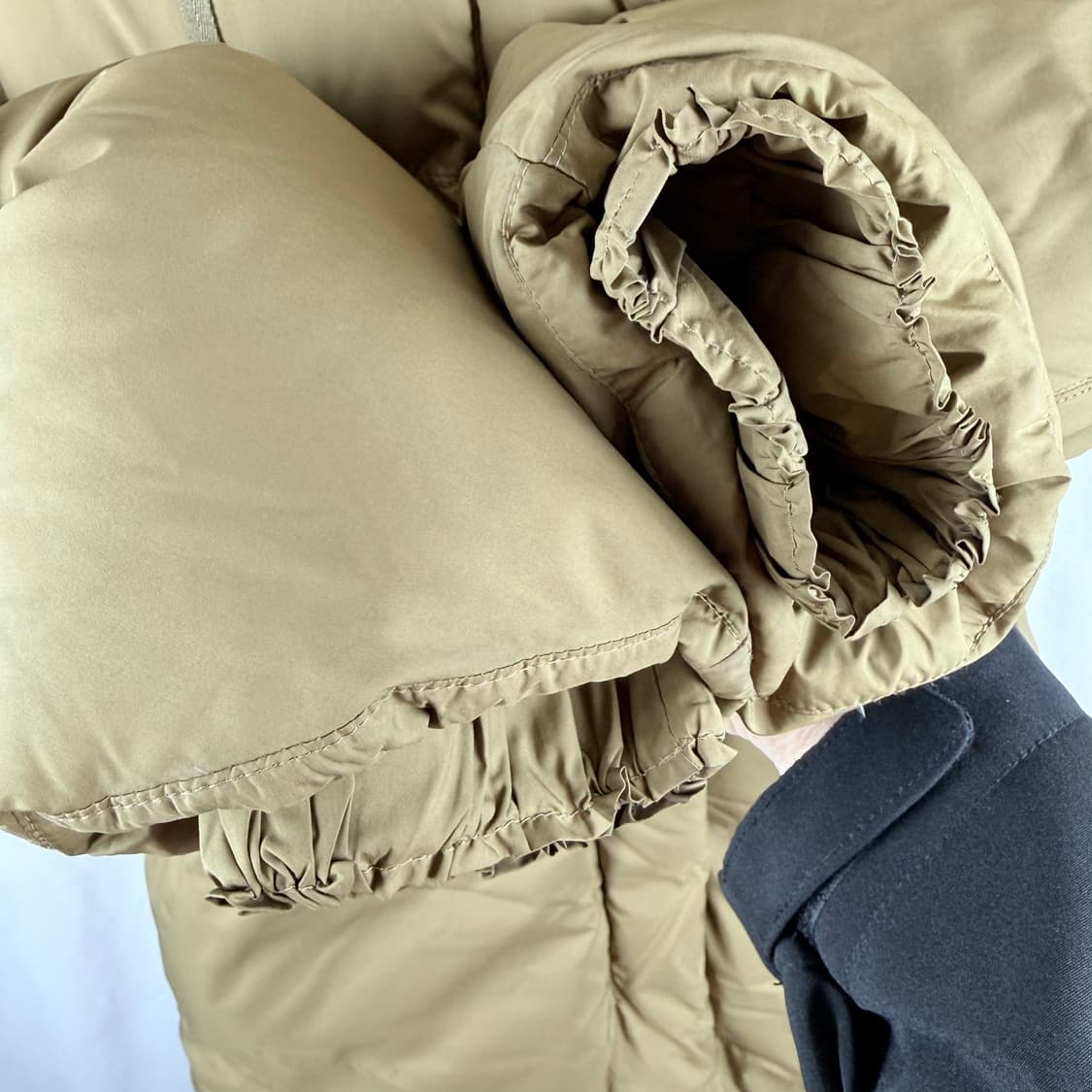 (F) 시스템 우먼스 폭스퍼 구스다운 롱 패딩 상품이미지8