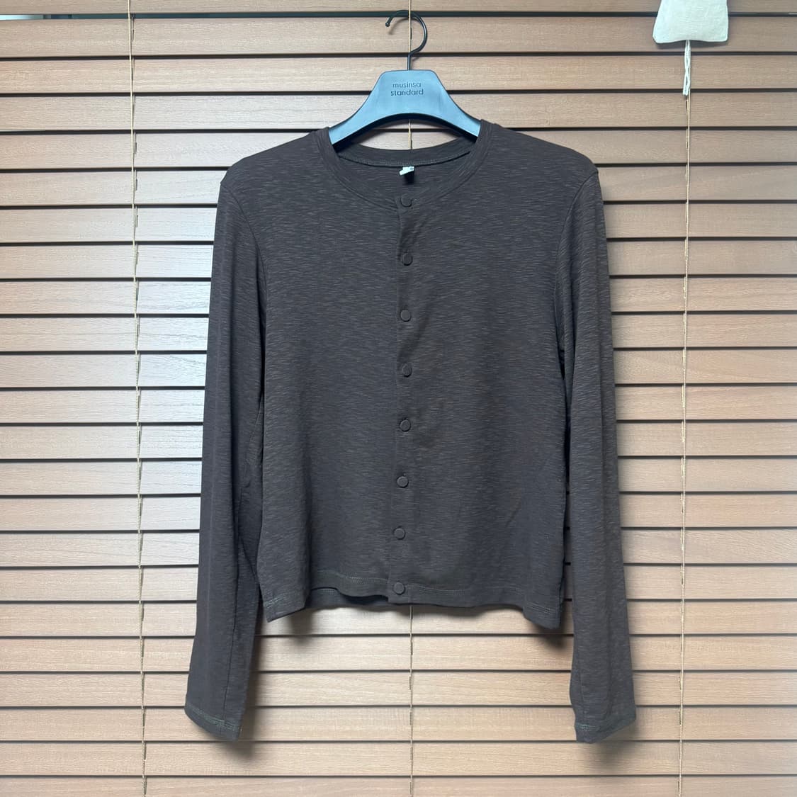 Les Henn 가디건 브라운 1사이즈 상품이미지2