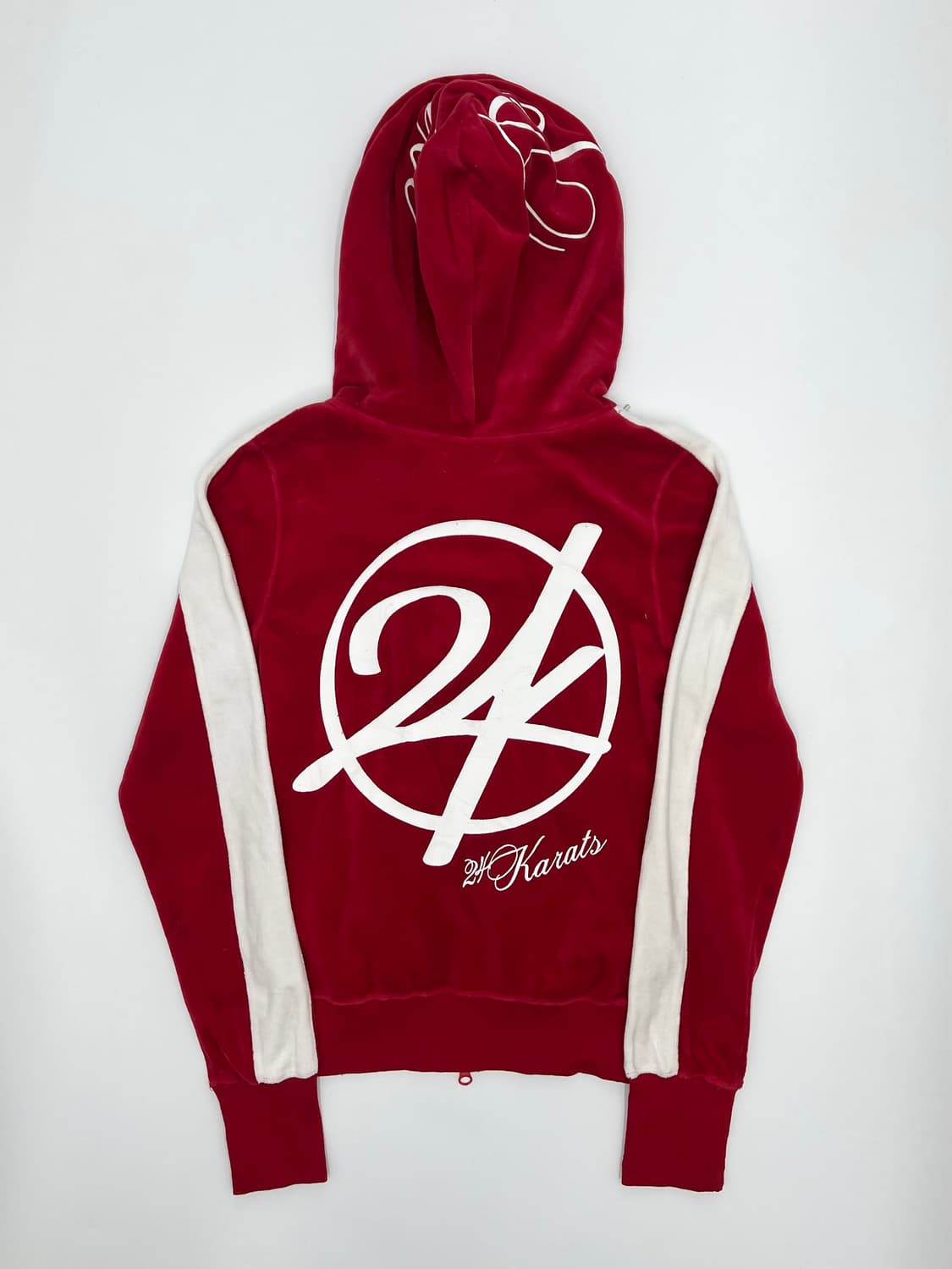 24KORTAS y2k 벨벳 후드집업 상품이미지3