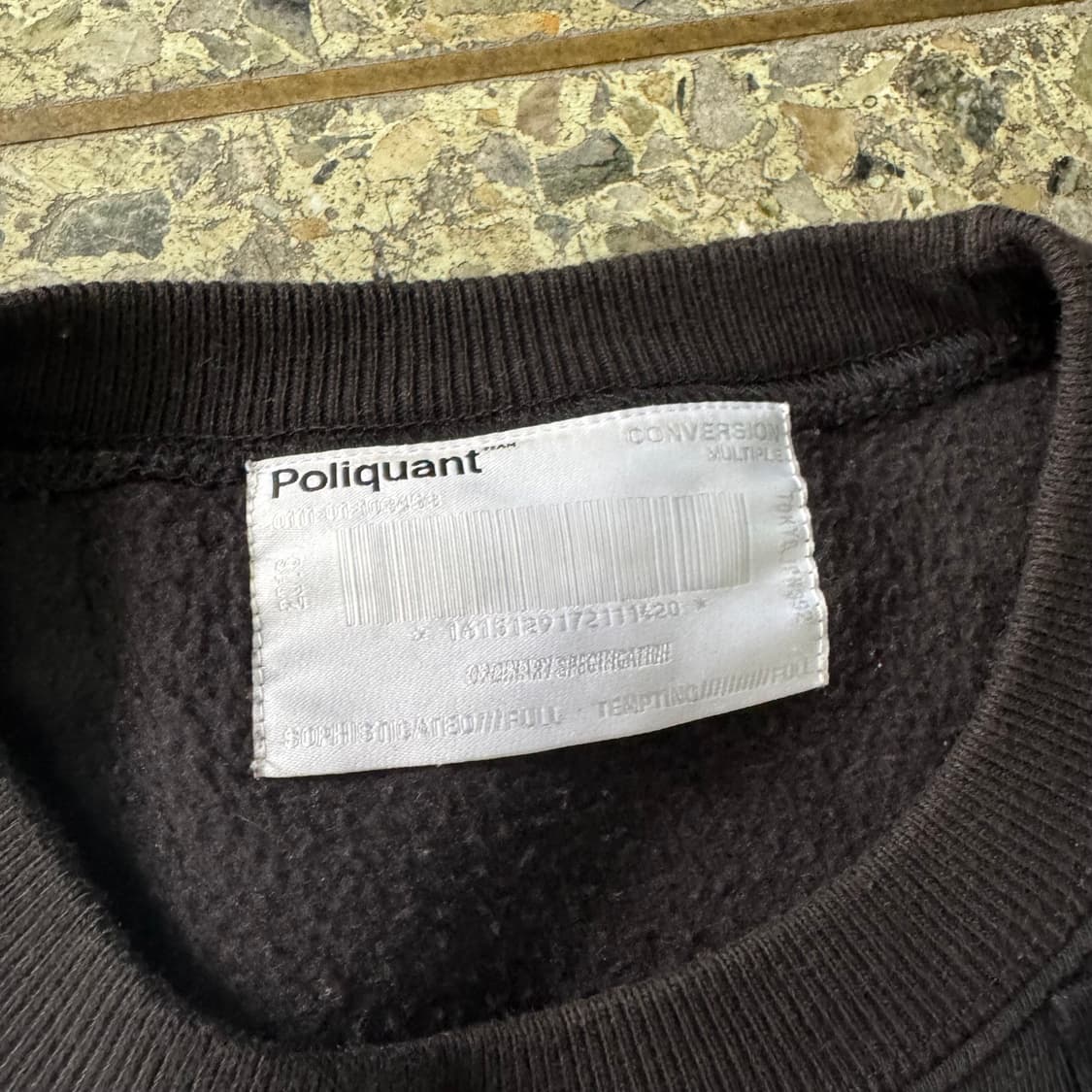 [M~XL] Poliquant 디테일 롱 슬리브 스웻셔츠 상품이미지8