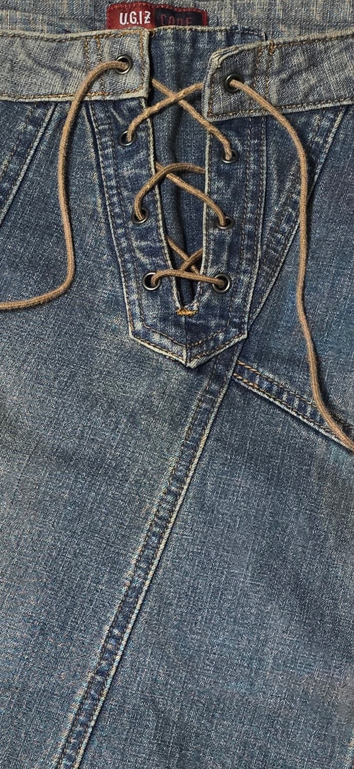 U.G.I.Z CODE 데님 레이스업 루즈핏 스커트 77~88 상품이미지4