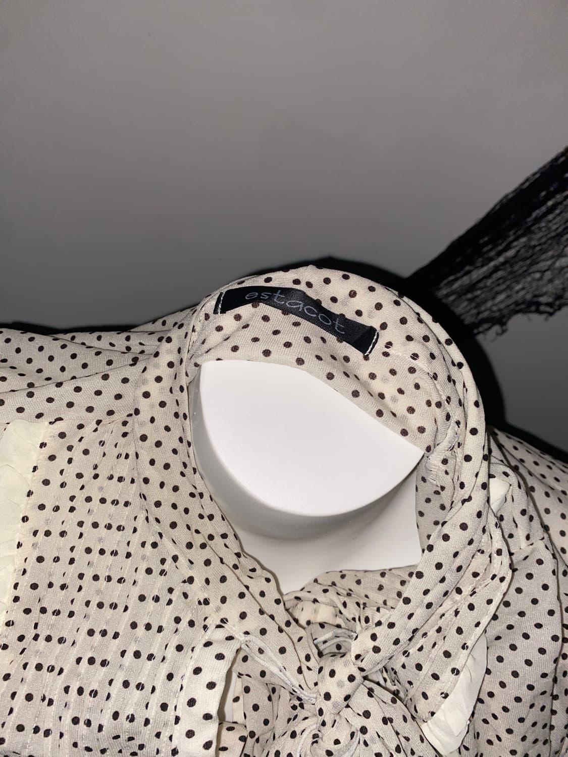 ꒰ঌ 공겜 여주 로걀 도트 리본 블라우스 ໒꒱ 상품이미지5