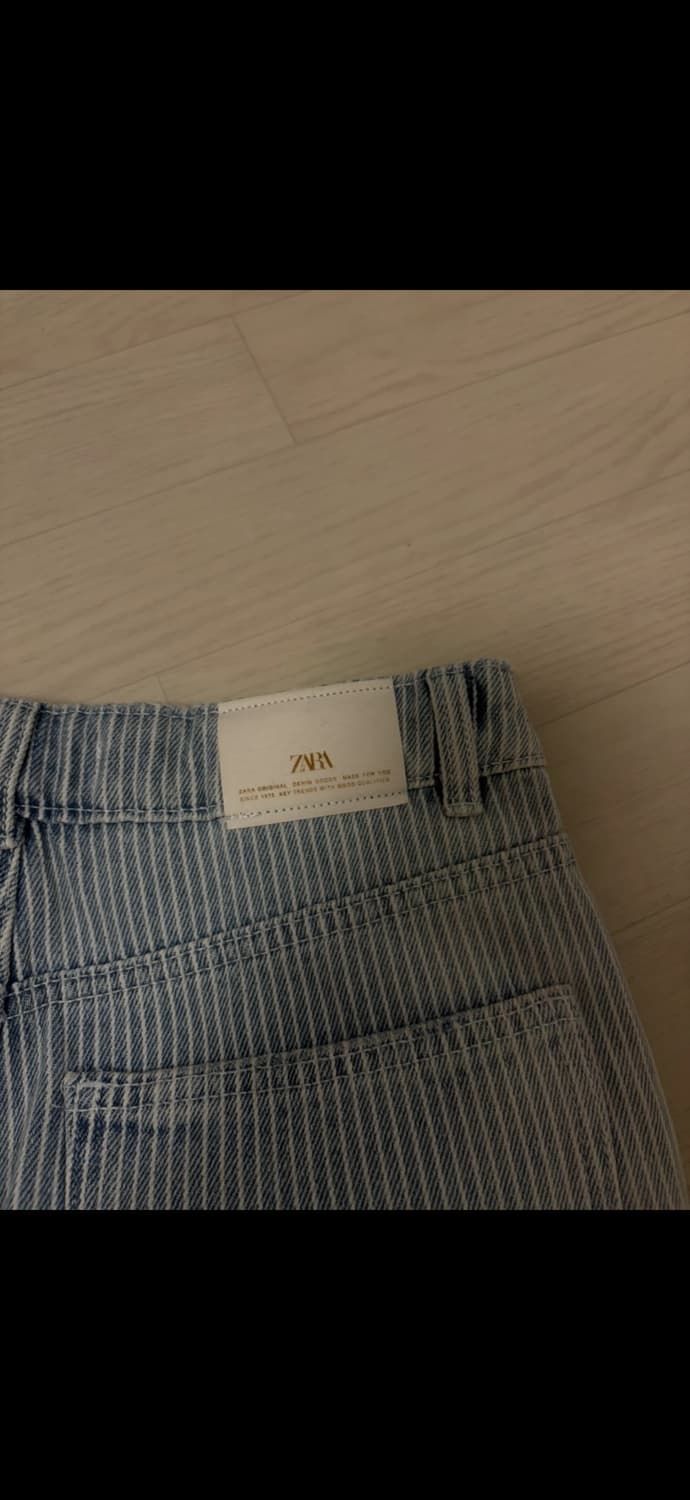 자라 스트라이프 줄무늬 청바지 상품이미지5