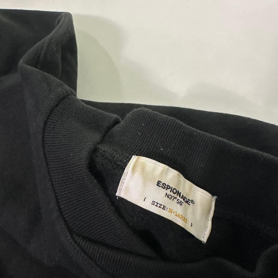 XL 에스피오나지 오버핏 빅로고 스웻코튼 맨투맨 상품이미지4