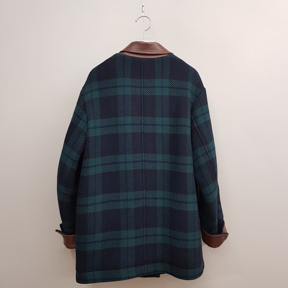 앤유 2023 미테 레더 카라 버튼업 울자켓 1사이즈 상품이미지7