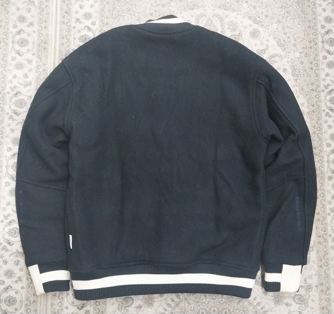 라이풀 울 바시티 소가죽 배색 스타디움자켓 100-105 상품이미지3