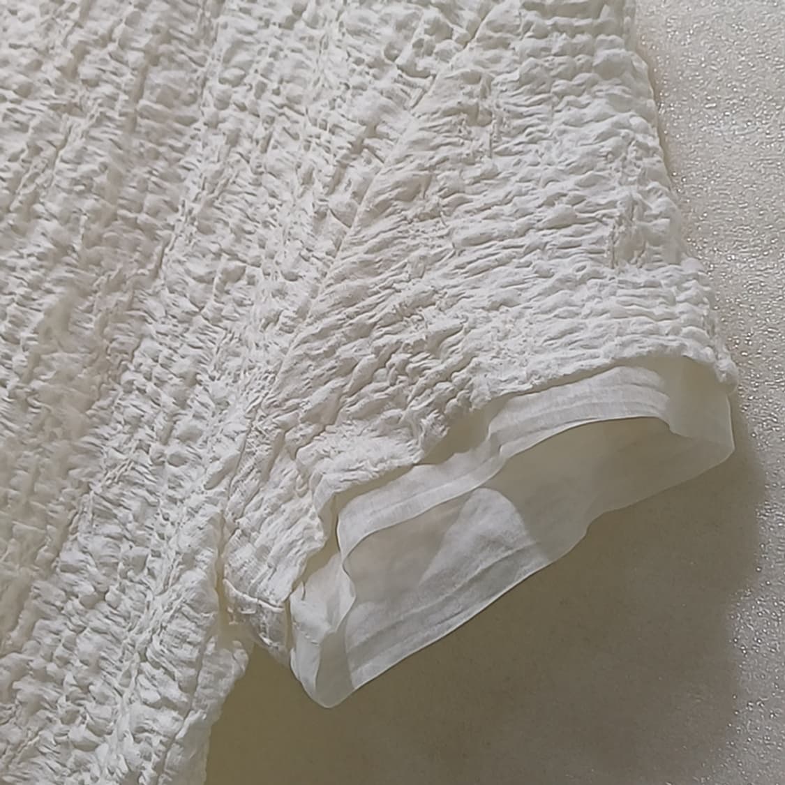 한섬 더캐시미어 라운드 반팔 블라우스 티 여성 S 큐티 시원 사랑봉봉 상품이미지7