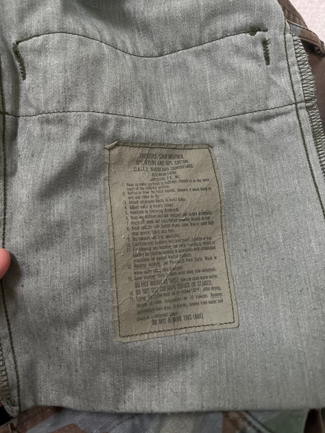 미군 오리지널 bdu 우드랜드 카모 팬츠 상품이미지5