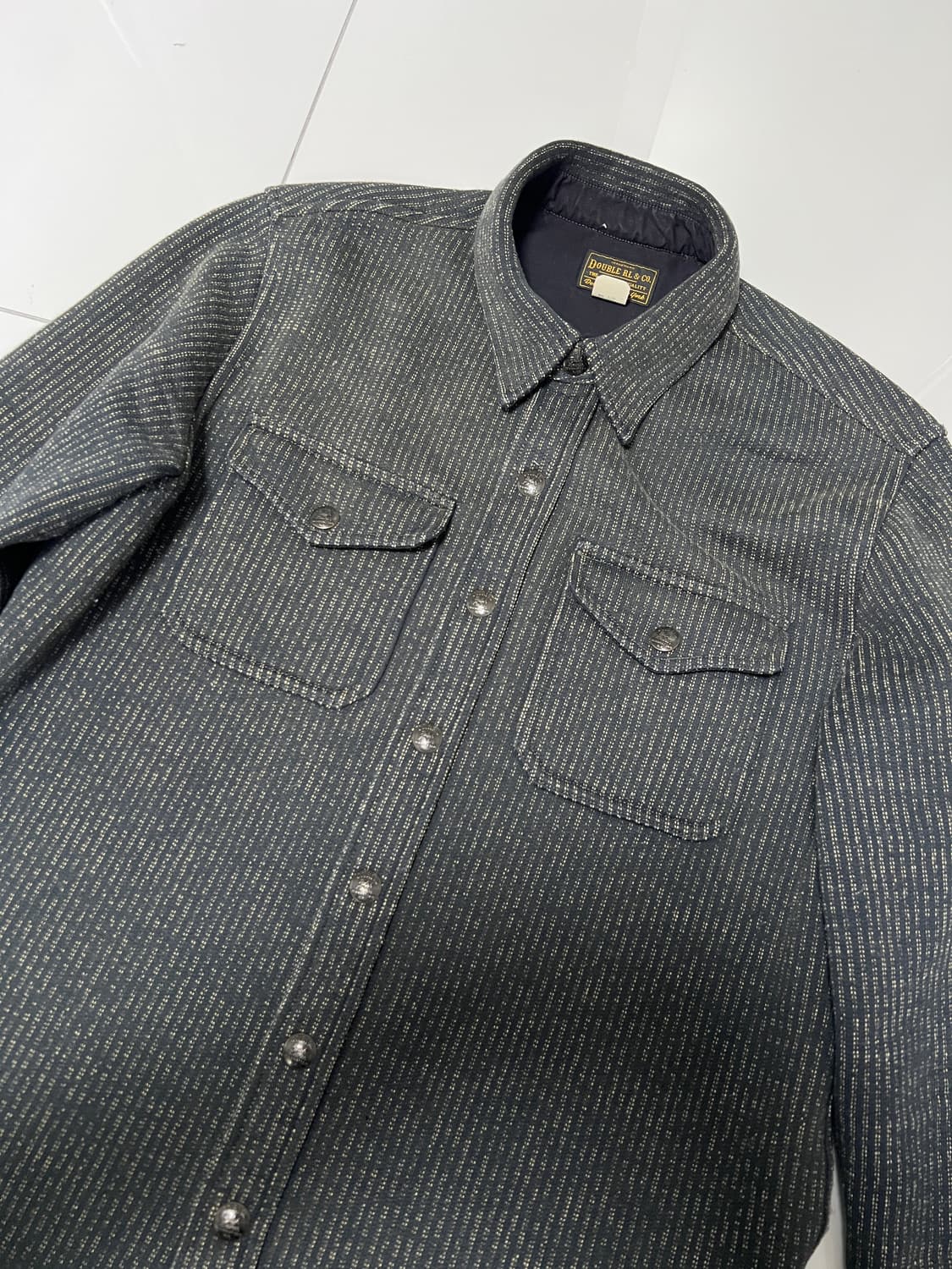 택포38) RRL 더블알엘 브라운스비치 플리스 자카드 셔츠 자켓 M 상품이미지3