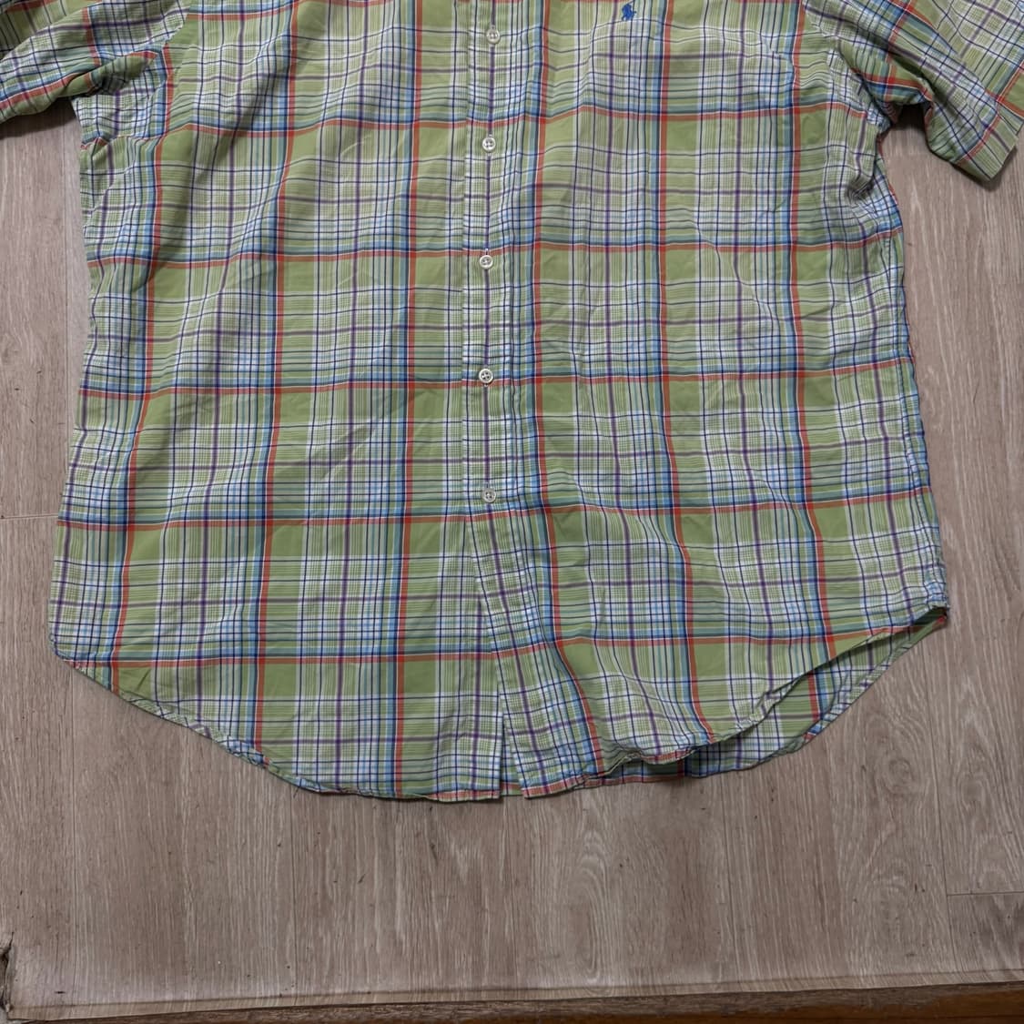 폴로 랄프로렌 남성 체크 반팔셔츠 XL/105  상품이미지4