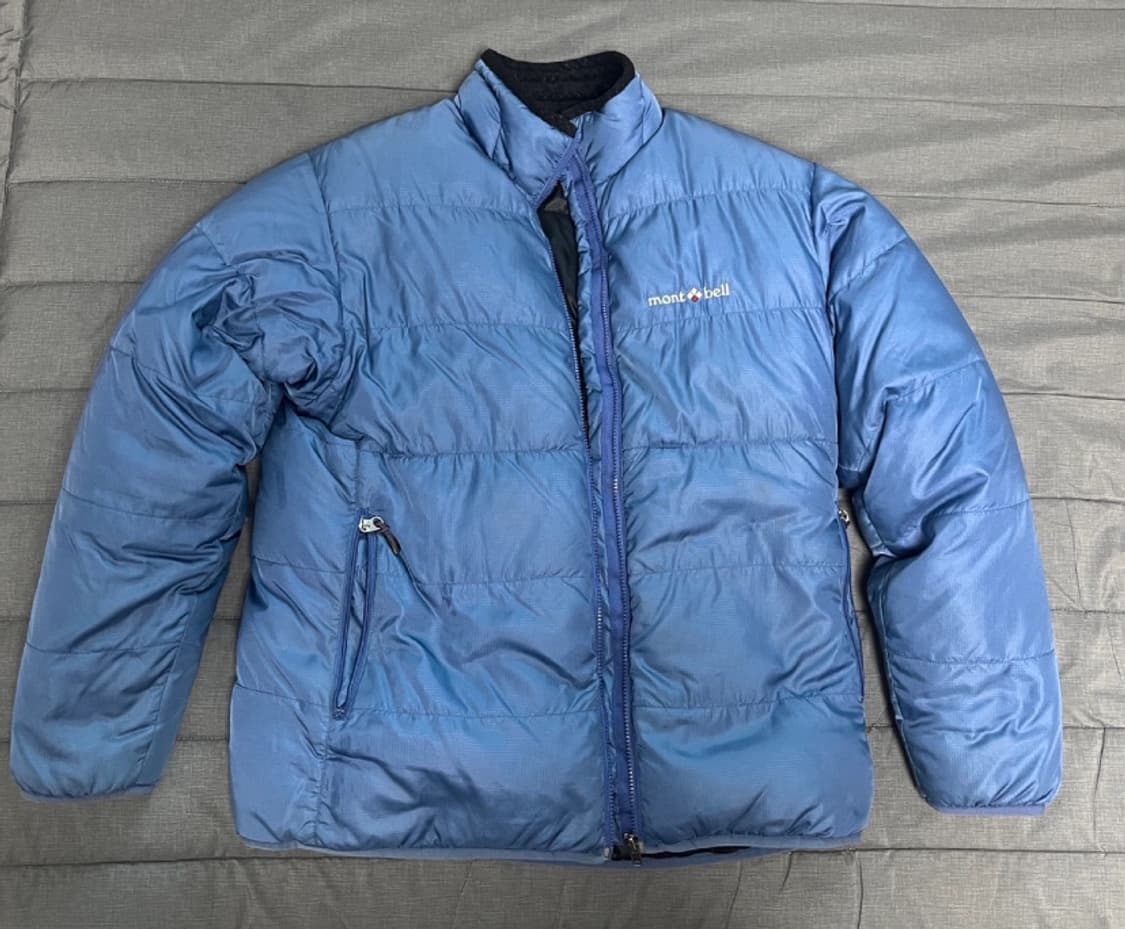 몽벨 경량패딩 m 블루 상품이미지1