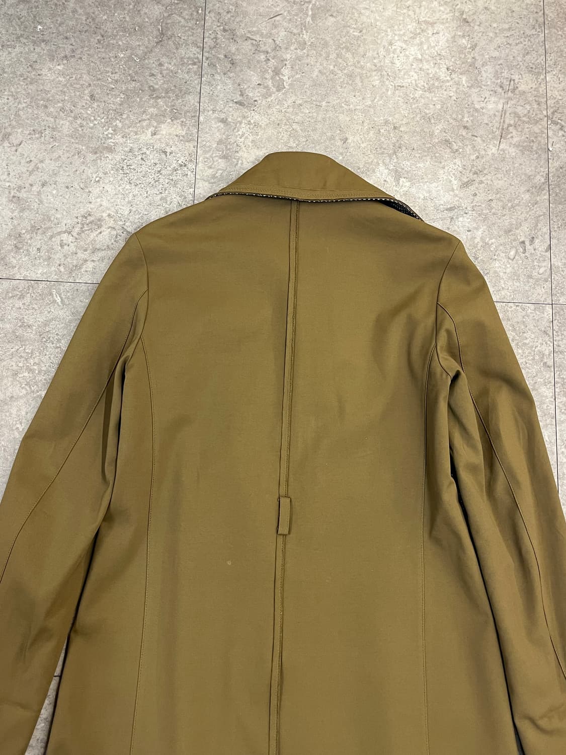 랑방 오픈 카라 롱코트 브라운 #csz3460 상품이미지7