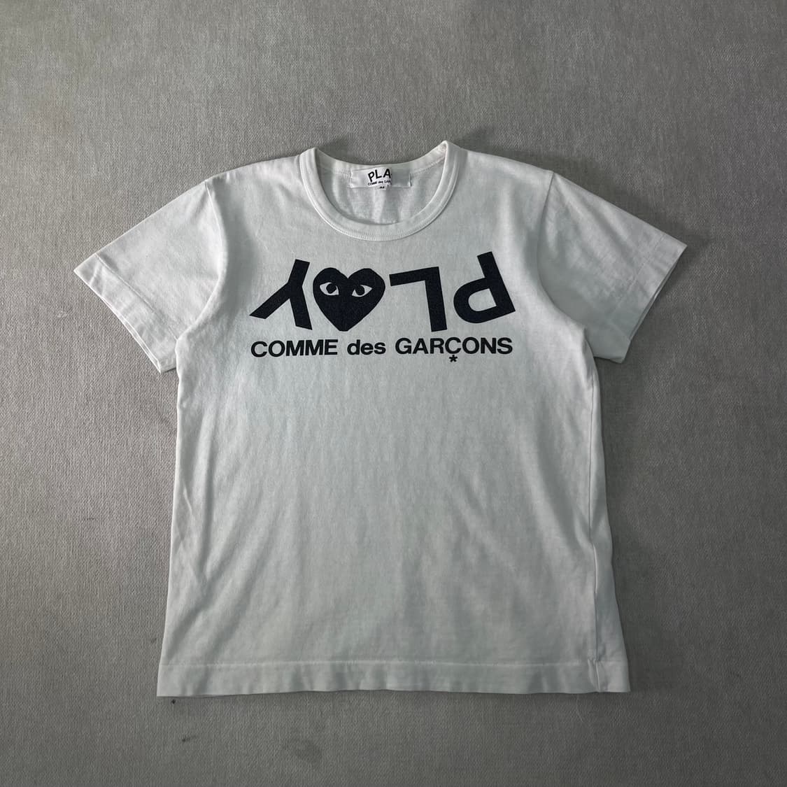 W 95 꼼데가르송 플레이로고 반팔 티셔츠 상품이미지1